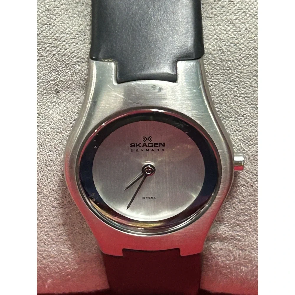 Skagen Womens 235SSR Quartz Watch‎ Original Band New Battery